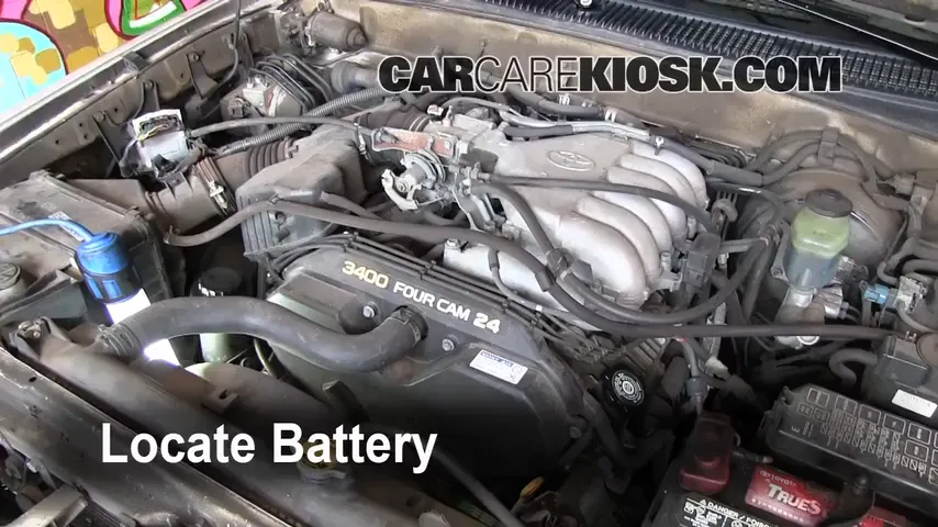 1999 Toyota 4Runner Limited 3.4L V6 Battery Replace